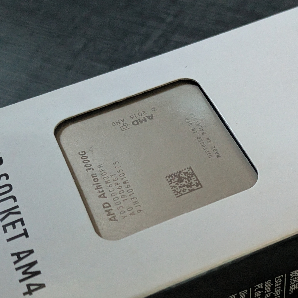 AMD Athlon 3000g Processor with Radeon Graphics - White - Picture 3 of 6